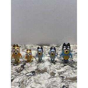 Bluey and Friends Bingo Orange Dog Posable Figure Lot of 5